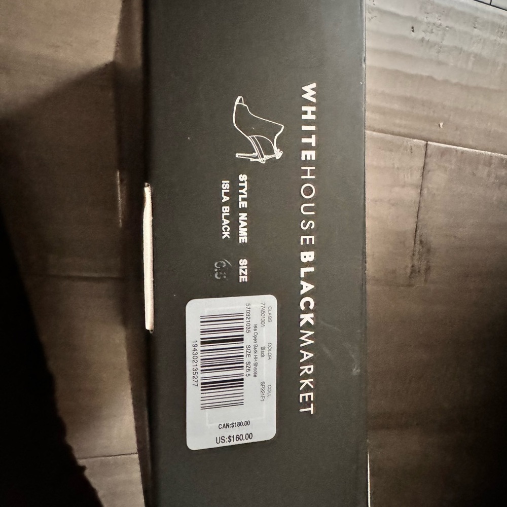 White House Black Market “ISLA” Open Toe Shootie - Picture 9 of 9